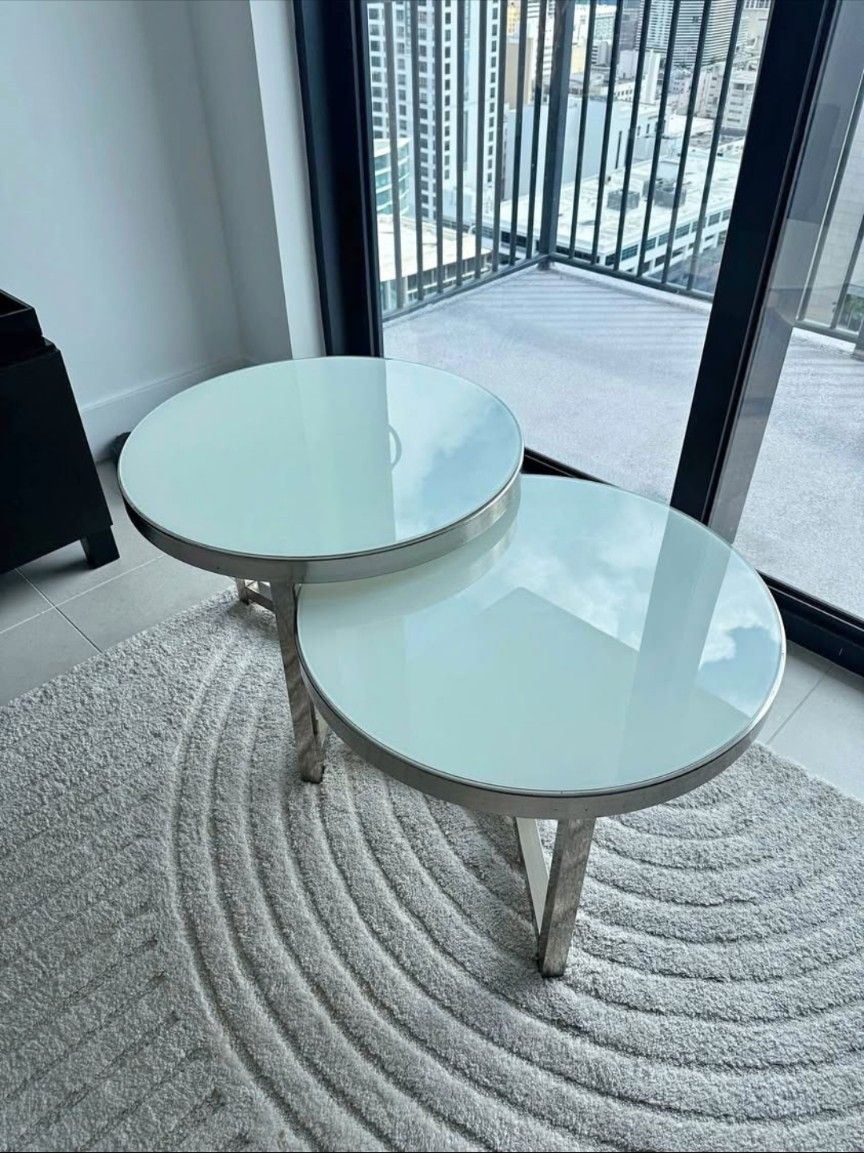 Leather Couch And Clean Coffee Table