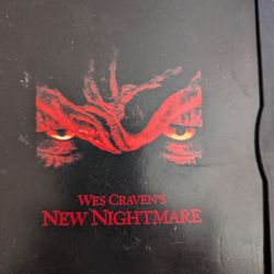 Wes Craven's New Nightmare On DVD Movie. From The Darkest Shadows Of Elm Street. Freddy, 112 Min. Stereo.. Rated R.