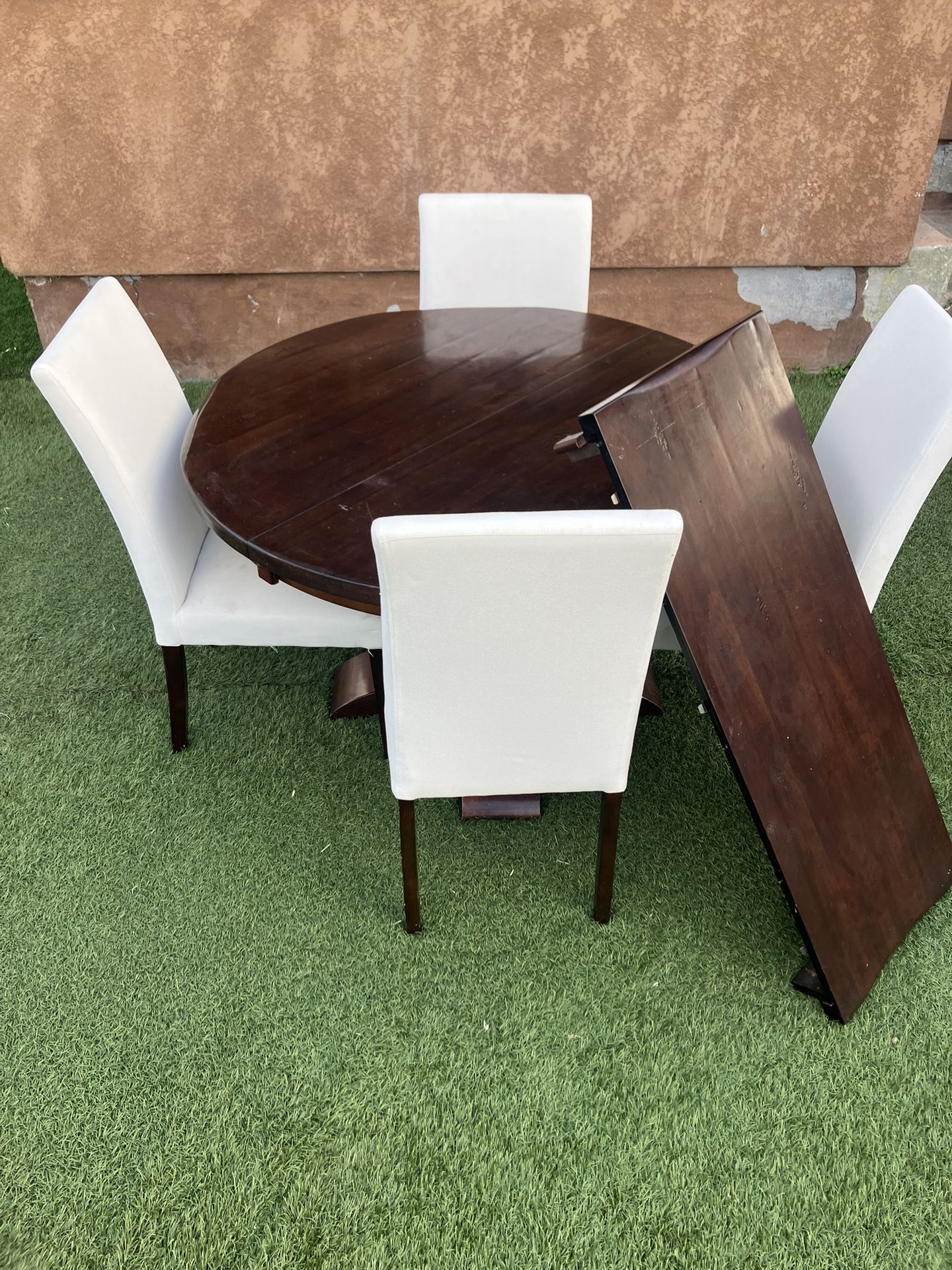 solid wood dining Table with four chairs