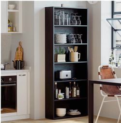 Black Freestanding Bookcase