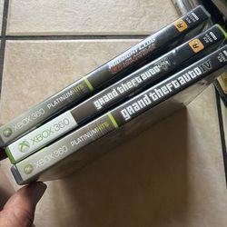 🎮 Xbox 360 Rockstar Game Bundle – GTA V, GTA IV, Midnight Club LA