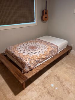 Wooden Platform Twin Bed Urban Outfitters