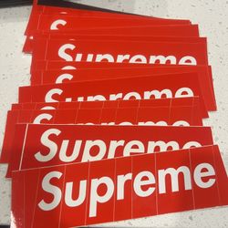 Supreme Box Logo Stickers