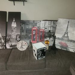 Paris theme decor set