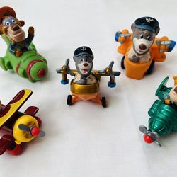 1990 Talespin happy meal toys 5 piece lot