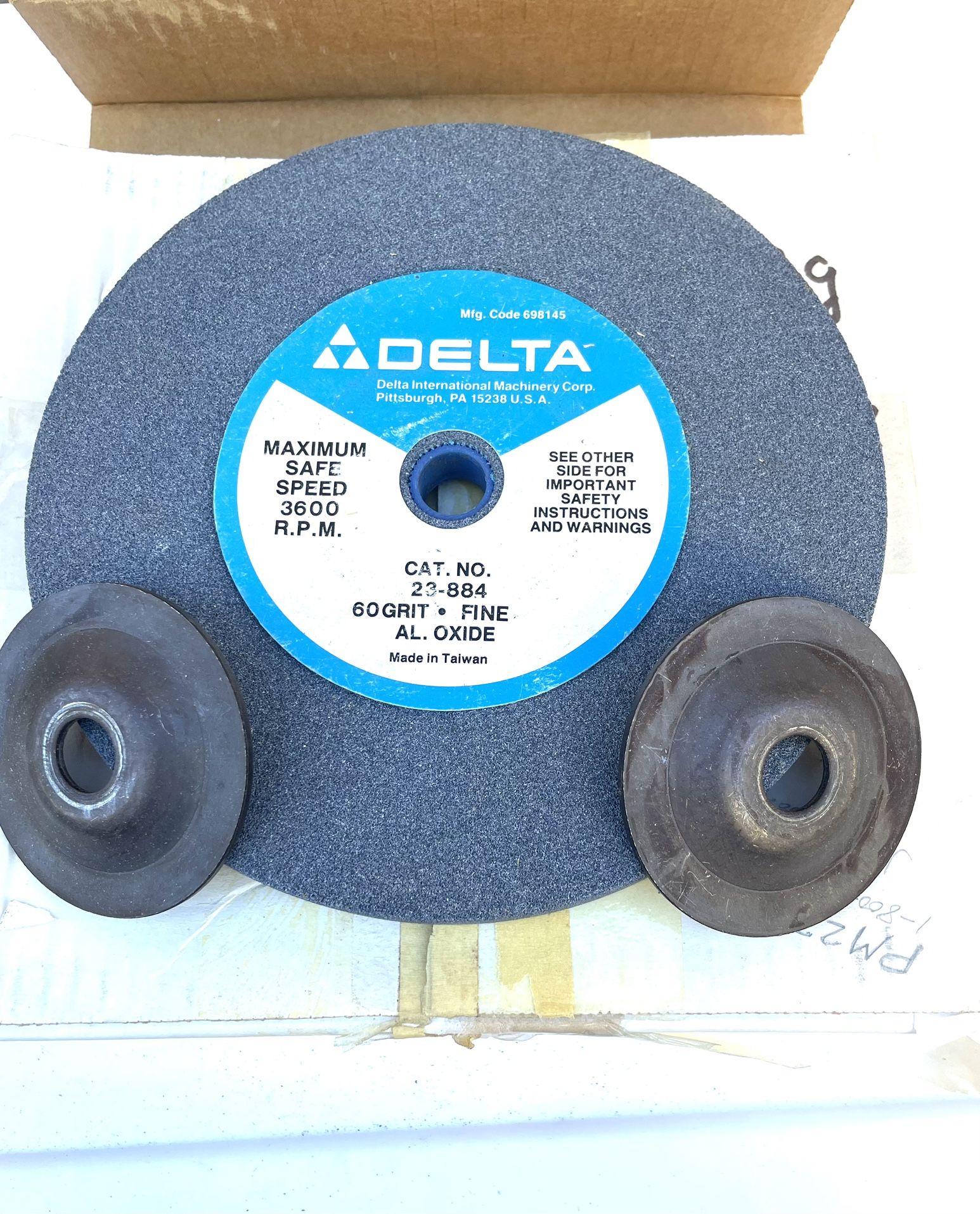 1 Of 2 Delta 8x8x2” 60g Grinding Wheel