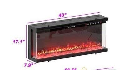40 in. W Electric Fireplace