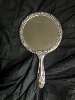 Vintage Towle Silver-Plated Ornate Hand Mirror