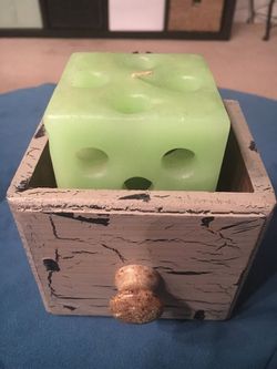 Drawer candle holder + cool candle