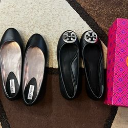 Tory Burch and Steve Madden Flats