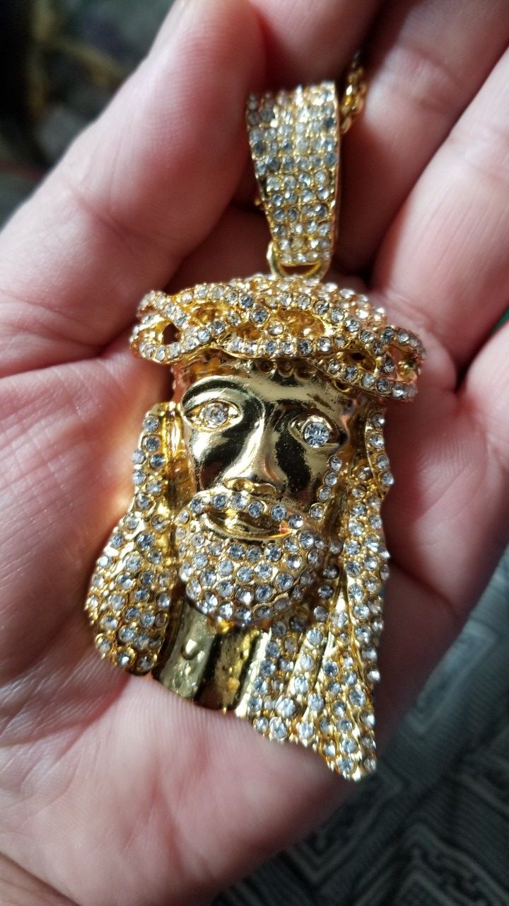 Jesus Necklace pendant with chain