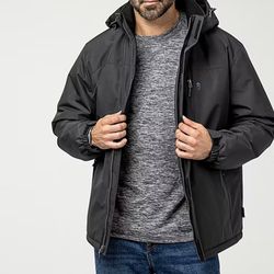 Free Country Mens Lined Water Resistant Midweight Puffer Jacket