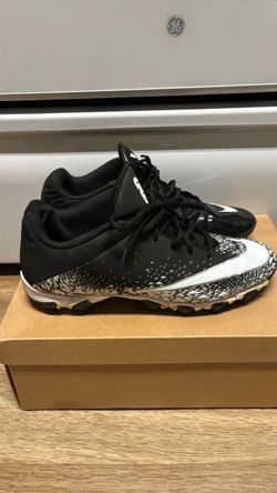 Nike Vapor VPR Football Cleats Black/White Men's US 11.5 Medium (D)