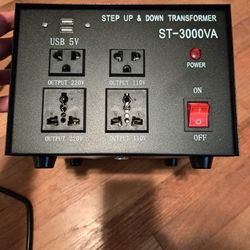 3000VA Voltage Transformer Converter, Step Up / Down 110 - 220V