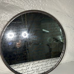 Round Decorative Mirror Live Laugh Love -Excellent Condition 