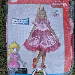 Princess Peach Toddler 3T-4T 