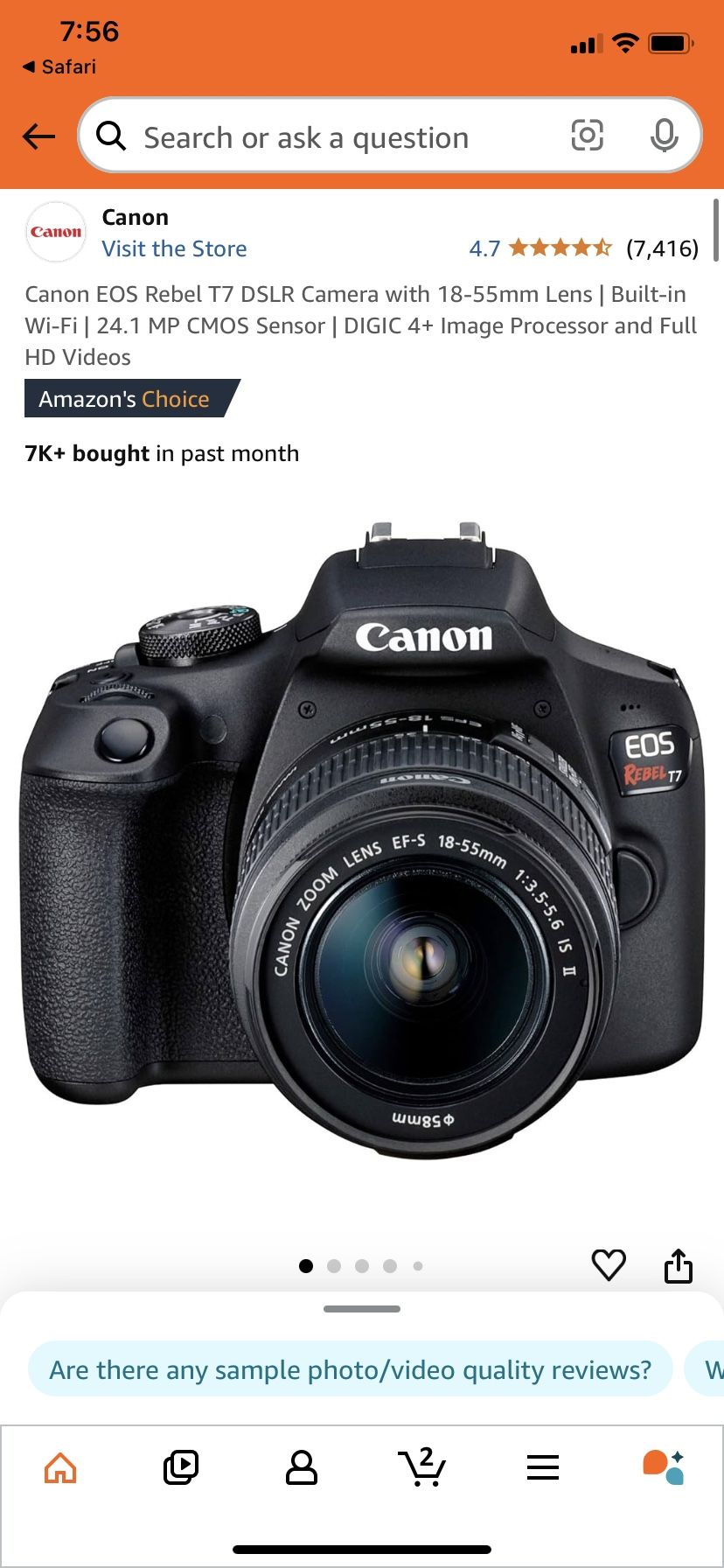 Canon Rebel T7