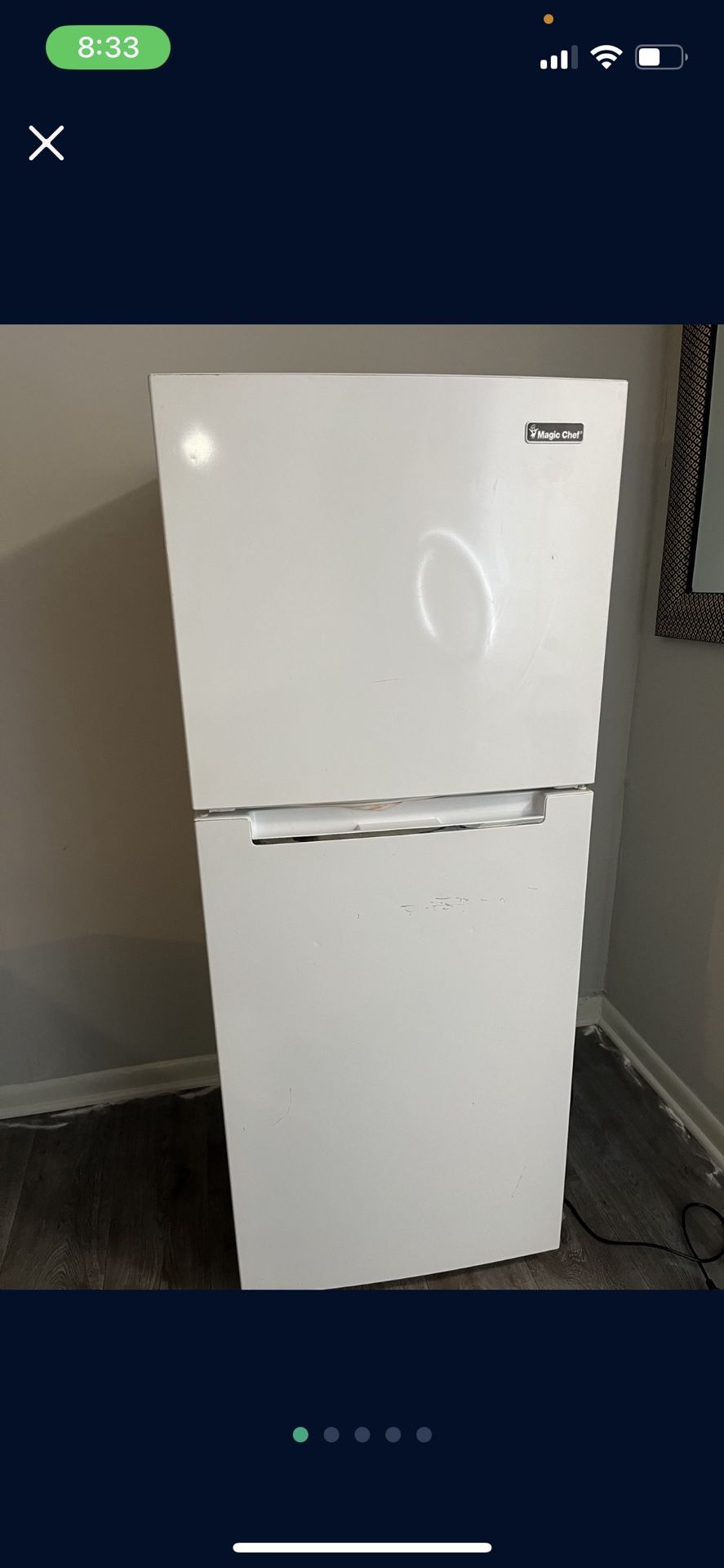 Apartment Size. White. Like New $250 OBO