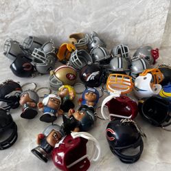 Football Helmets Keychains