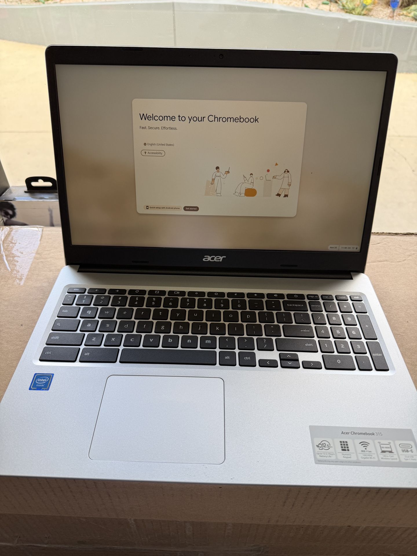 Chromebook Acer Laptop 15”