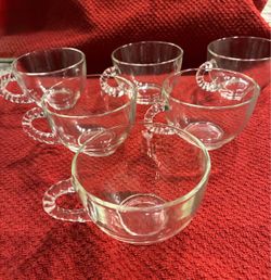 Federal Glass Tea Cups