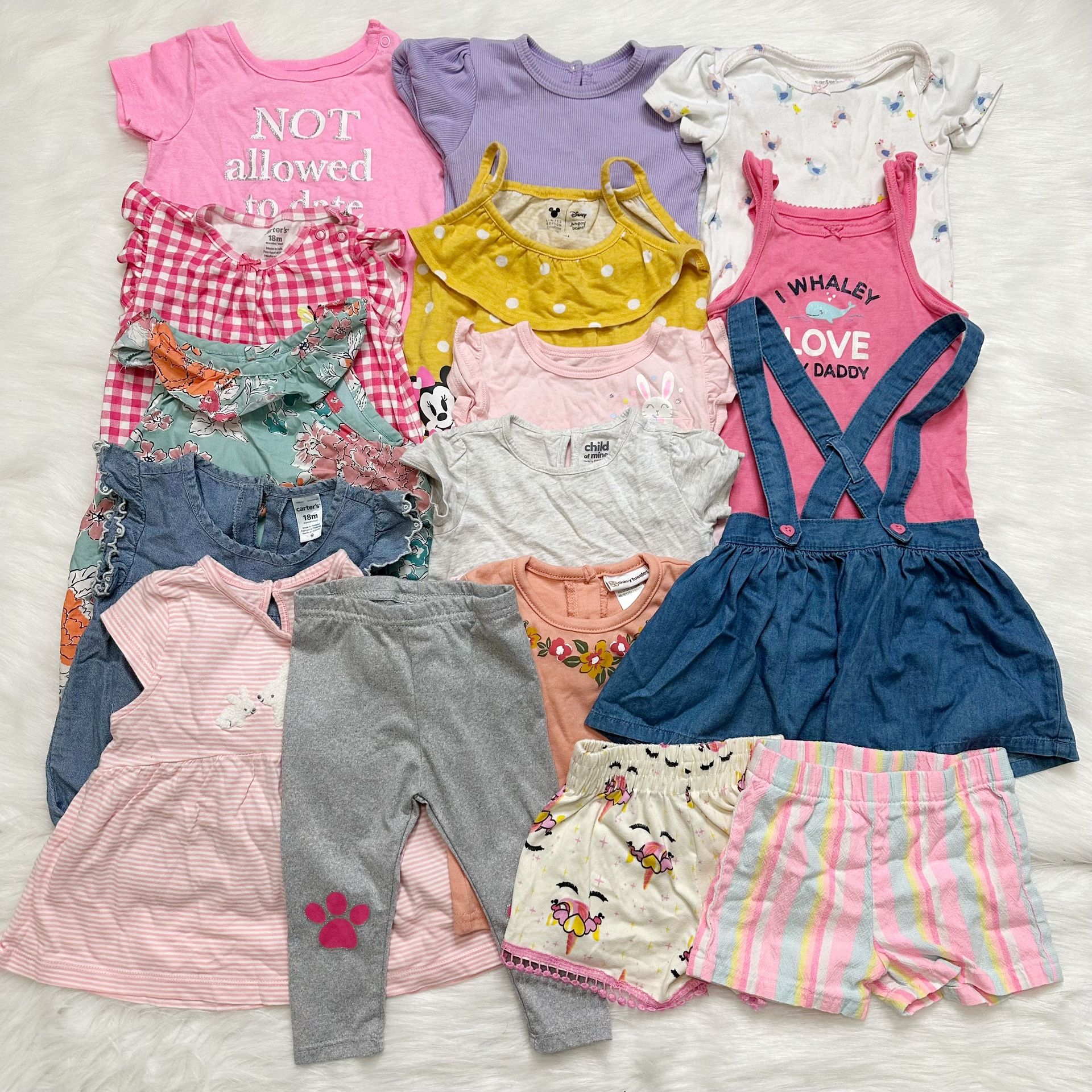 18 Months Baby Girl Summer Clothes LOT