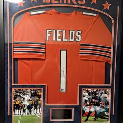 Autographed Justin Fields Jersey