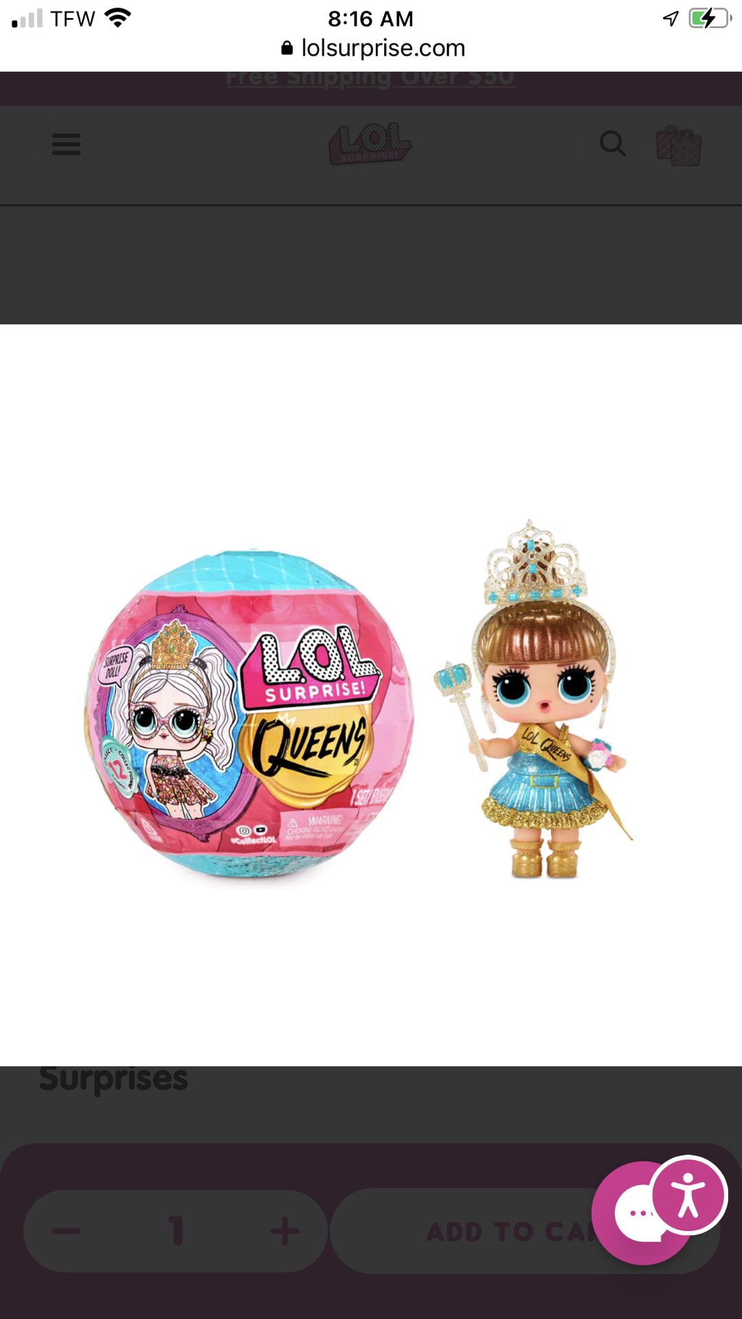 Case Of 12 LOL Queen Surprise Balls