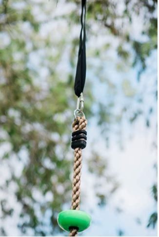Balance, Climb & Swing Away with this Climbing Rope Tree Swing!! Heavy Duty - Up to 150 Lbs!