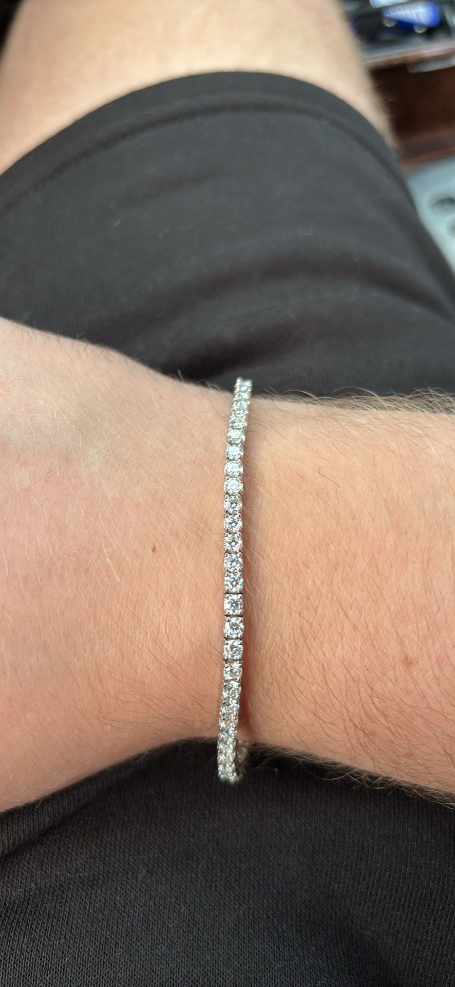 Moissanite Tennis Bracelet 925 sterling silver 💎