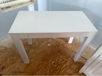 White wooden side Table