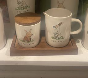 Rae Dunn Bunny Cream Sugar Set
