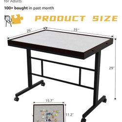 Jigsaw Puzzle Table 1500pcs, Adjustable Five Up Angles Puzzle Table with Drawers,Puzzle Board with Drawers,Puzzle Tables for Adults
