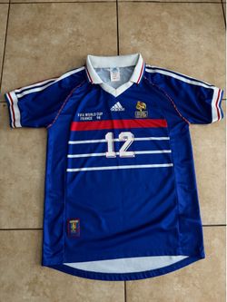 France 1998 World Cup Home Kit Men’s Size M Henry#12