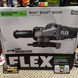 FLEX 5" VARIABLE SPEED ANGLE GRINDER WITH PADDLE SWITCH KIT