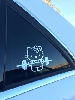 hello kitty gym decal