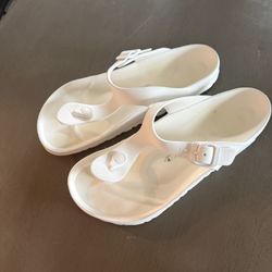 White Birkenstocks Size 39 8.5