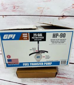 New GPI Fluid Fuel Diesel Gas Transfer Hand Pump Tool hp-90 USA Lever Action