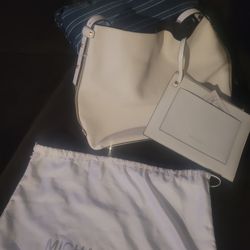 Large Michael KORS White Hobo Bag