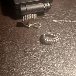 10K White Gold Diamond Earrings