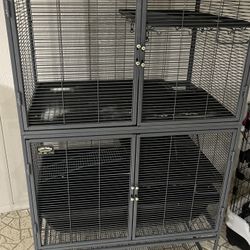 Critter nation, Double Crate Cage, Small Pet Crate Cage, Guinea Pig, Rabbit, Rat, Ferret