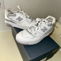 New Balance 550 White With Rain Cloud  Size 7 Women’s 