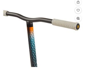 Mongoose Rise 110 Elite Freestyle Scooter, for ages 8 and up, Grey orange