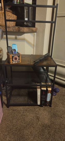 Small Corner TV Stand with Mount (Fits 23-50 inch TVs) - Rustic Brown"