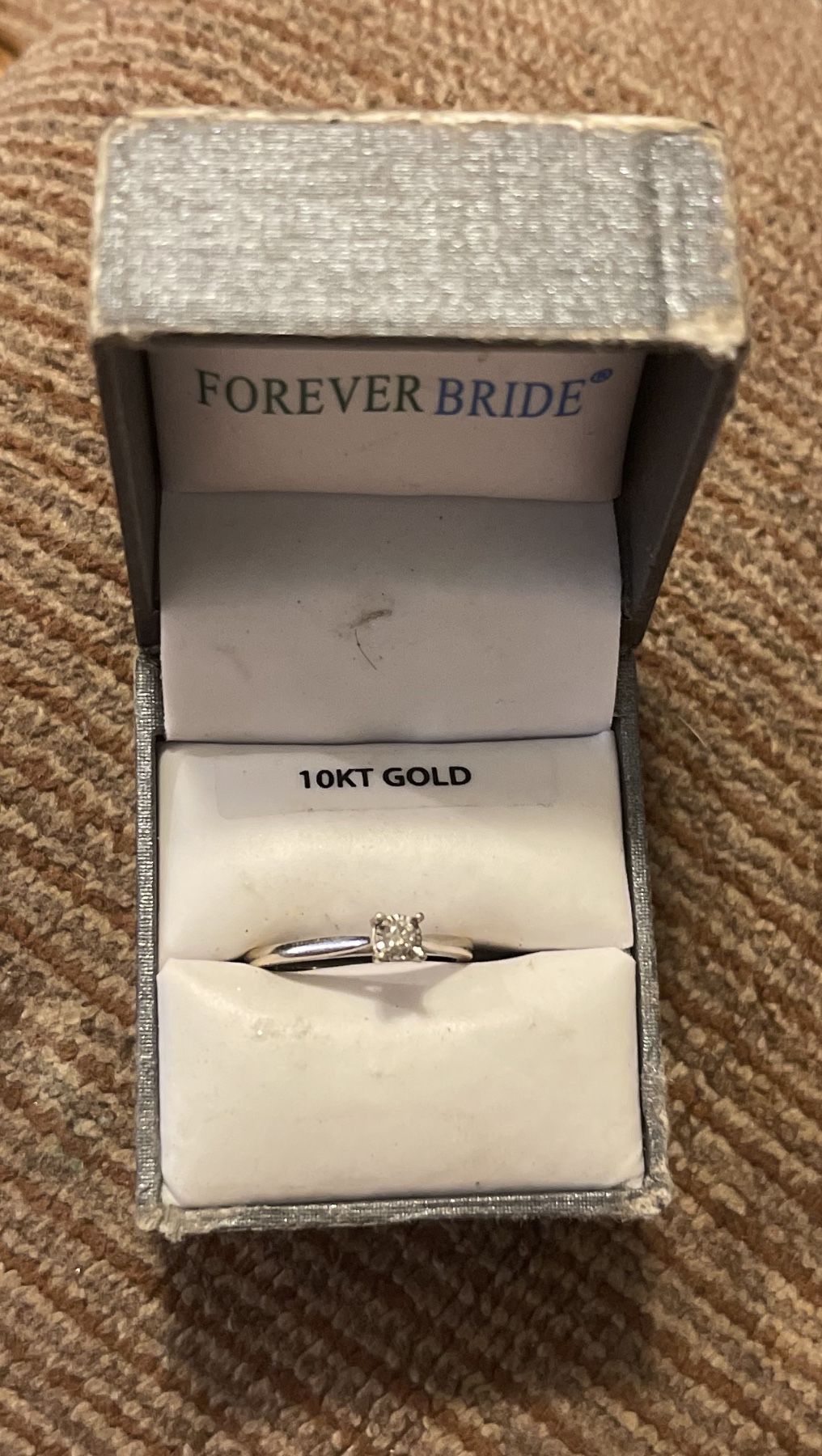 1/4 Ct White Gold Forever Bride Ring