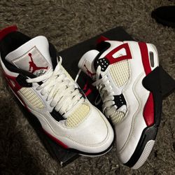 Red Retro Cement 4’s