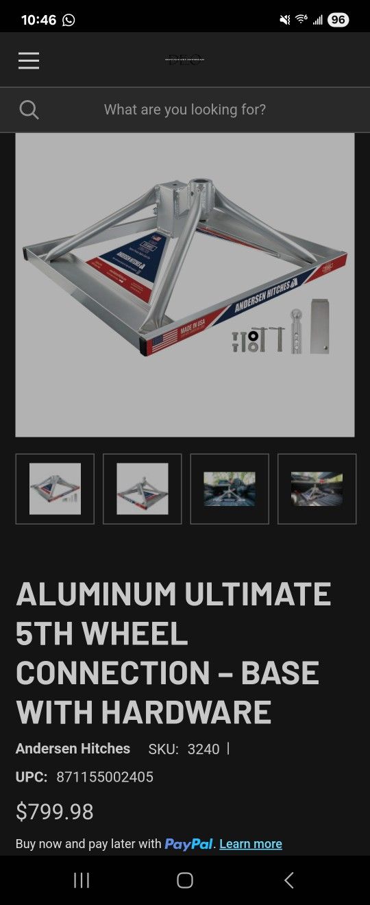 Andersen 5th Wheel Hitch