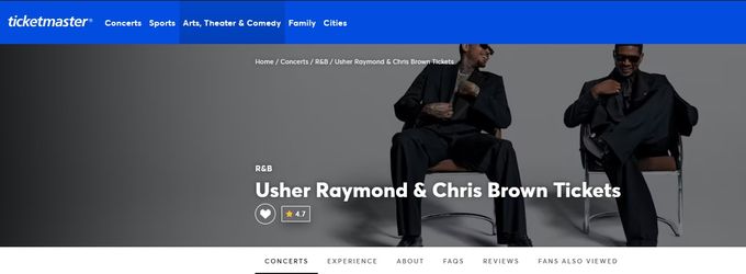 Usher & Chris Brown Tickets 9/26/26– SoFi Stadium – Sec 526 Row 5 - 4 Tickets
