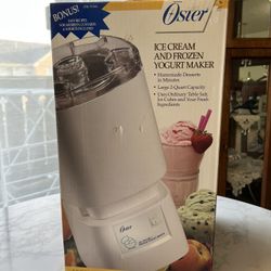 Vintage 1993 Oster Designer Ice Cream Frozen Yogurt Maker Model # 4746 USA Rare - New