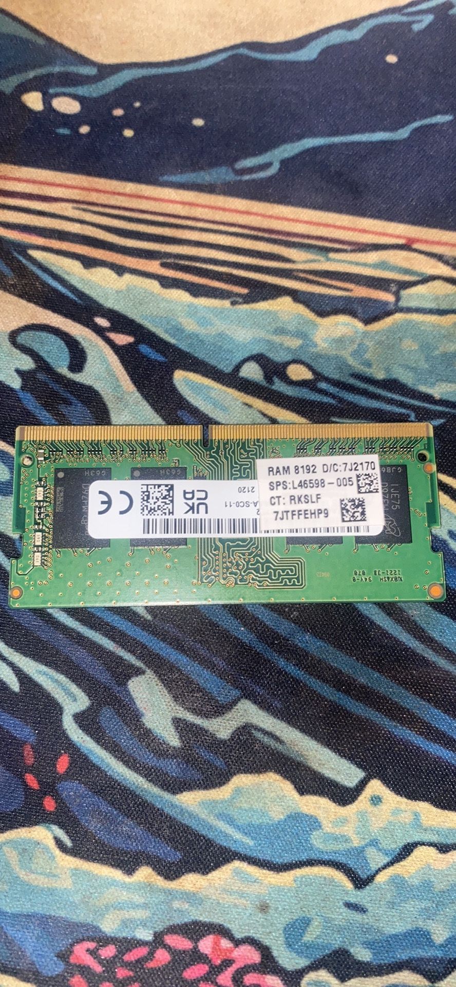 Ram 8gb of ram DDR4 3200 MHz for laptops/pc (read desc)